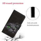 Peňeženkové kožené pouzdro na Honor 9X Lite - Black Cat