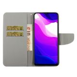 Kožené pouzdro na peněženku pro Xiaomi Mi 10 Lite - rodina Sova