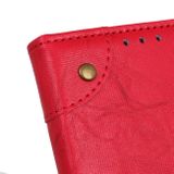 Peňeženkové kožené pouzdro na Xiaomi Redmi 9A - Červená