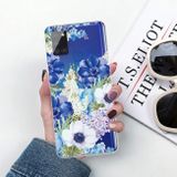 Gumový kryt na Samsung Galaxy A21s - Blue White Roses