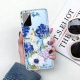 Gumový kryt na Samsung Galaxy A31 - Blue White Roses