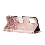 Peňeženkové kožené pouzdro na Samsung Galaxy A31 - Ružovozlatý