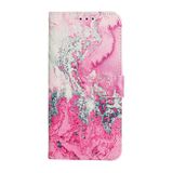 Peňeženkové kožené pouzdro na Samsung Galaxy A31 - Pink Sea Water