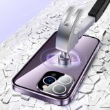 Pryžový kryt Double-buckle Tempered Glass pro iPhone 13 Pro Max - Fialová