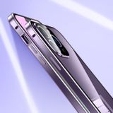 Pryžový kryt Double-buckle Tempered Glass pro iPhone 13 Pro Max - Černá