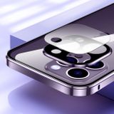 Pryžový kryt Double-buckle Tempered Glass pro iPhone 13 Pro Max - Modrá