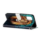 Peňeženkové kožené pouzdro na Samsung Galaxy A31 - Lion
