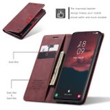 Multifunkční peněženkové pouzdro CaseMe Flip na Samsung Galaxy S24 5G - Vínově červená