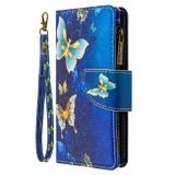 Peňaženkové kožené puzdro na Sony Xperia L4 - Gold Butterflies