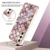 Pryžový kryt Electroplating pro Samsung Galaxy A25 5G – Pink Scales