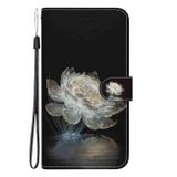 Peněženkové kožené pouzdro Crystal Drawing pro Samsung Galaxy S24 Plus 5G - Crystal Peony