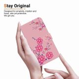 Peněženkové kožené pouzdro Crystal Drawing pro Samsung Galaxy S24 Plus 5G - Cherry Blossoms