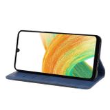 Peněženkové kožené pouzdro Skin Feel Splicing pro Samsung Galaxy A05s - Modrá