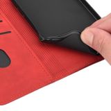 Peněženkové kožené pouzdro Skin Feel Splicing pro Moto G54 5G / G54 5G Power Edition - Červená