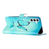 Peněženkové 3D pouzdro pro Samsung Galaxy A05s - Modrý Motýl
