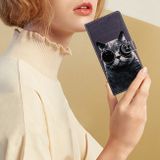 Peněženkové 3D pouzdro na Samsung Galaxy A05s - Kočka s Brýlemi