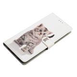 Peněženkové kožené pouzdro na Honor X6a - Little Tabby Cat