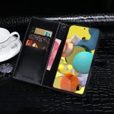 Peňaženkové kožené puzdro CROCODILE na Samsung Galaxy A51 5G - Bordová