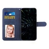 Peněženkové kožené pouzdro Stitching Calf Texture pro Samsung Galaxy A05s - Modrá
