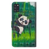 Peňeženkové 3D pouzdro na Samsung Galaxy A31 - Panda Climbing Bamboo