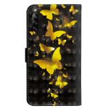 Peňaženkové kožené puzdro na Sony Xperia L4 - Golden Butterfly