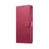 Peňeženkové kožené pouzdro LC.IMEEKE na Samsung Galaxy Note 20 Ultra - Červená