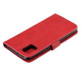 Peňeženkové kožené pouzdro na Samsung Galaxy A31 - Červený