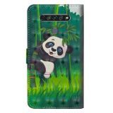 Peňeženkové 3D pouzdro na LG K61 - Bamboo Panda