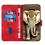 Peněženkové pouzdro Elephant na Xiaomi Redmi Note 13 Pro+ - Červená