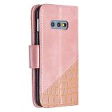 Peňeženkové kožené pouzdro na Samsung Galaxy S10e - Ružovozlatá