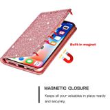 Peňaženkové Glitter puzdro na iPhone 11 Pro Max - Rose Gold