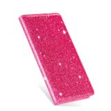 Peňeženkové třpyt puzdro na Samsung Galaxy S10e - Rose Red