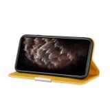 Peňeženkové kožené pouzdro na iPhone 12 Pro Max - Žltá