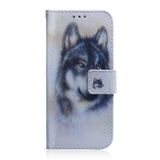 Peňaženkové kožené pouzdro na Samsung Galaxy Note 20 Ultra - White Wolf