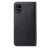 Peňaženkové kožené puzdro TRICOLOR na Samsung Galaxy A51 5G - Černá