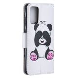 Peňeženkové kožené pouzdro na Samsung Galaxy Note 20 - Panda