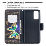 Peňeženkové kožené pouzdro na Samsung Galaxy Note 20 - Big Butterfly