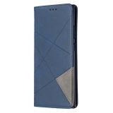 Peňeženkové kožené pouzdro RHOMBUS na Samsung Galaxy Note 20 Ultra - Modrá