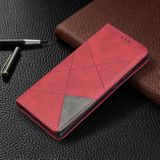 Peňeženkové kožené pouzdro RHOMBUS na Samsung Galaxy Note 20 Ultra - Červená