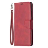 Peňaženkové kožené pouzdro na Samsung Galaxy Note 20 Ultra - Červená