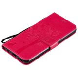 Peňeženkové kožené pouzdro na LG K41S/K51S - Rose Red