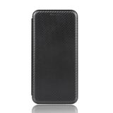 Peňaženkové Carbon pouzdro na Sony Xperia 1 - Černá