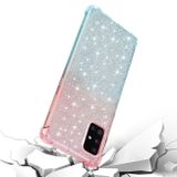 Gumený Glitter kryt na Samsung Galaxy A51 5G - Modrofialová
