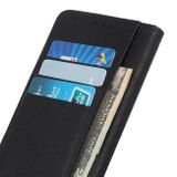Peneženkové kožené pouzdro pro Motorola Moto G9 Play - Černá