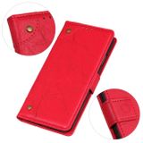Peneženkové kožené pouzdro pro Motorola Moto G9 Play - Červená