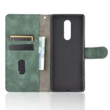 Peňaženkové kožené pouzdro na Sony Xperia 1 - Zelená