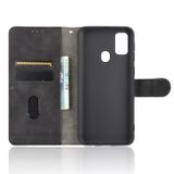 Peněženka kožené pouzdro pro Samsung Galaxy M21 -Černí