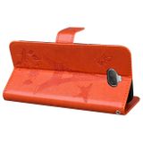 Peňeženkové kožené pouzdro na Sony Xperia 10 - Oranžová