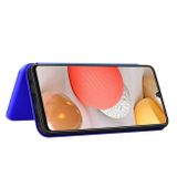 Peňeženkové pouzdro na Samsung Galaxy A42 5G - Modrá
