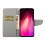 Peňeženkové kožené pouzdro na Xiaomi Redmi Note 8T - Purple Butterfly